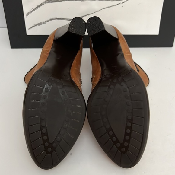 V-Italia Sonia 1113 Light Brown Leather Ankle Boots. Women’s Size 8. - Picture 10 of 14